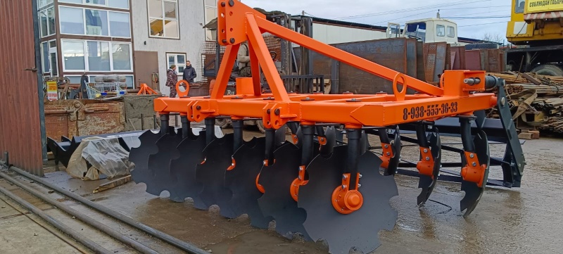 Борона дисковая навесная БДН 2,4х2Н с амортизаторами катка, 14 рабочих органов купить в Твери – «БДН-АгроКубань», 3